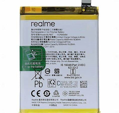 BLP807 Battery for  Realme 7 ( RMX2111 RMX2155 ) Battery
