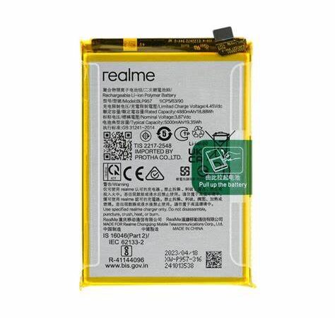 BLP957 Battery for  Realme 10 4G (RMX3630) Battery