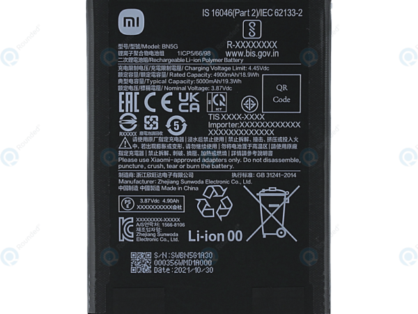 BN5G Battery for  Mi Redmi 10A / Redmi 10C Battery